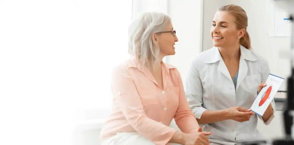 Care team with patient